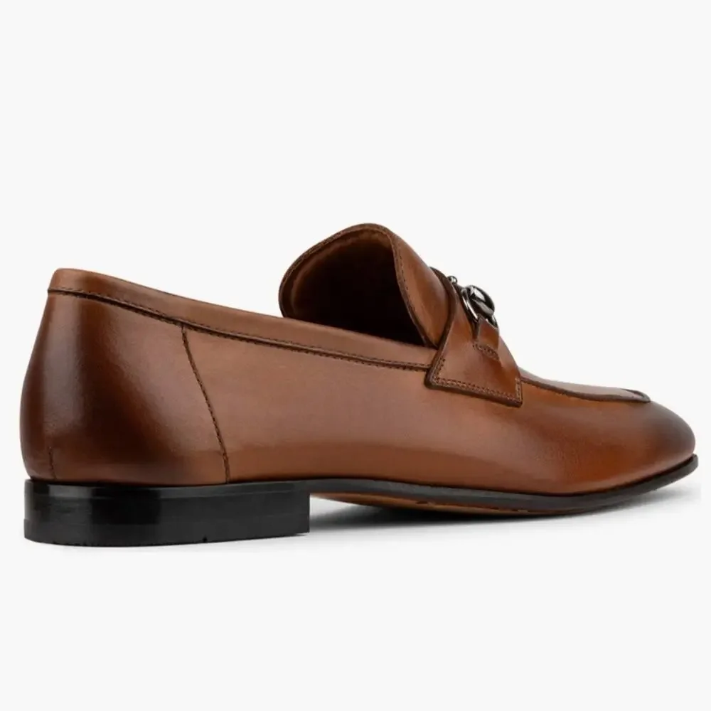 Donald J. Pliner Ted Bit Leather Slip-On Loafers